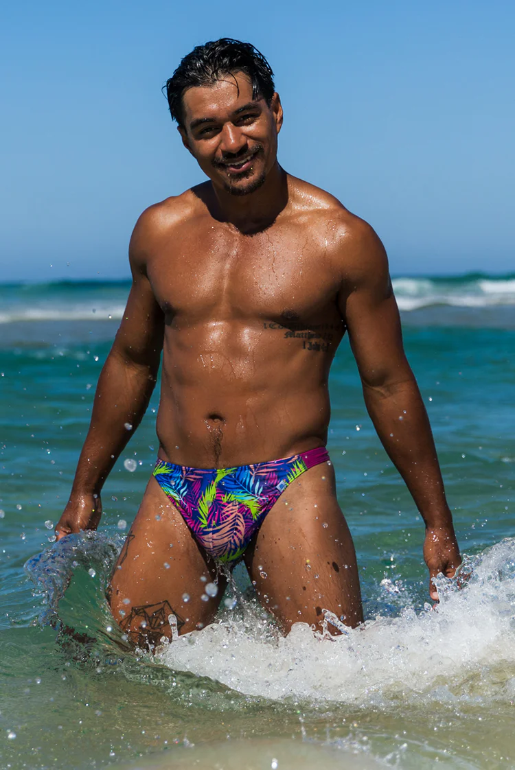 Matt Lycra Birthday 2026 005 Balmoral Thong Palm Riot