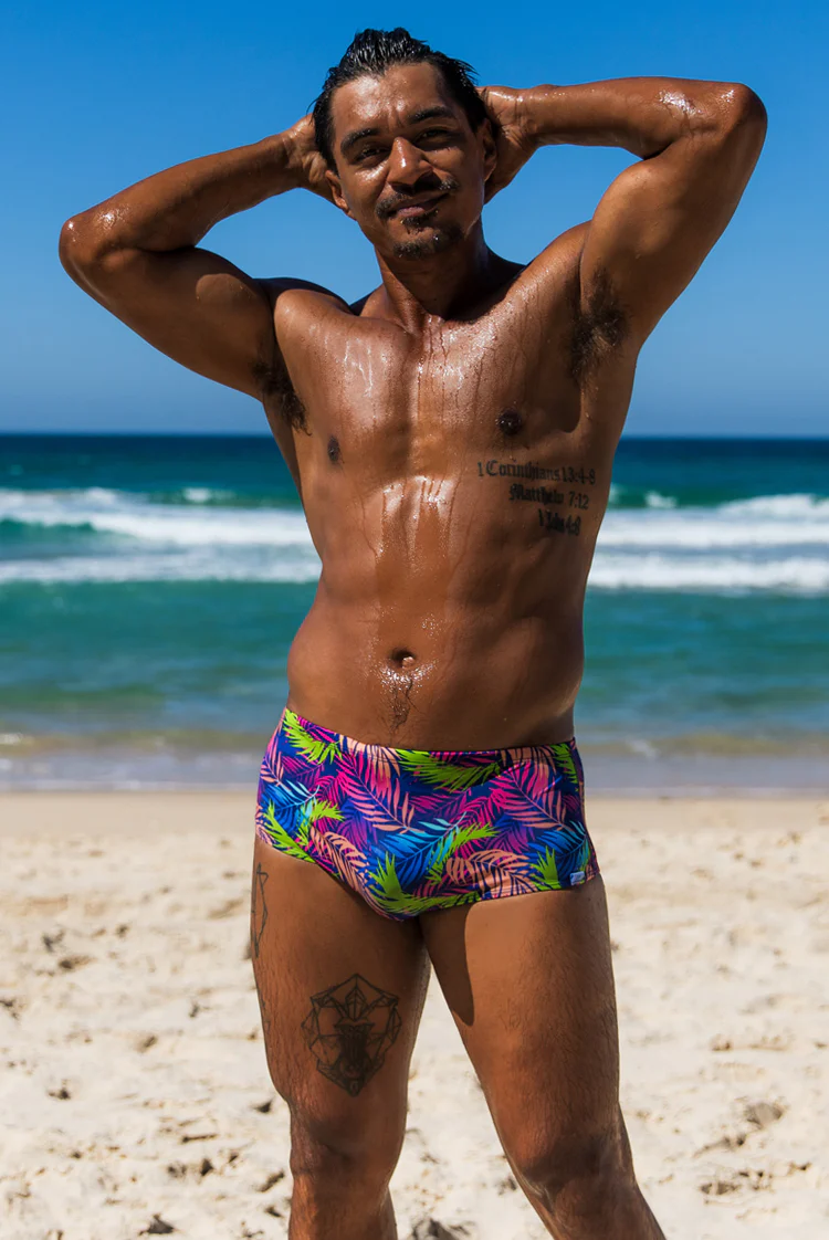 Matt Lycra Birthday 2026 007 Bondi Trunks Palm Riot - Image 3