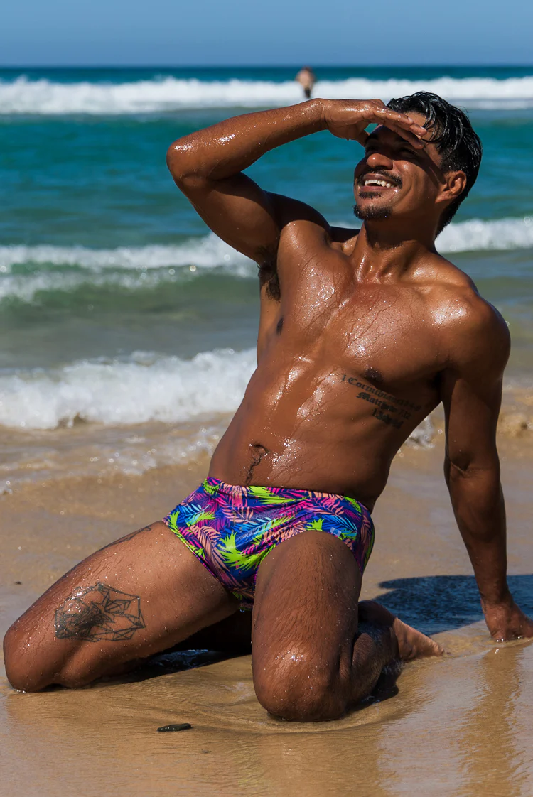 Matt Lycra Birthday 2026 007 Bondi Trunks Palm Riot - Image 7