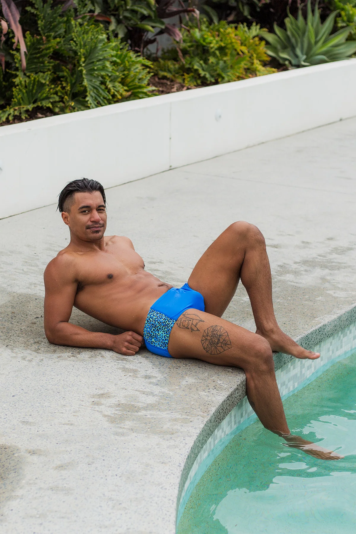 Byron 007 Byron Trunks Blue Leopard - Image 6