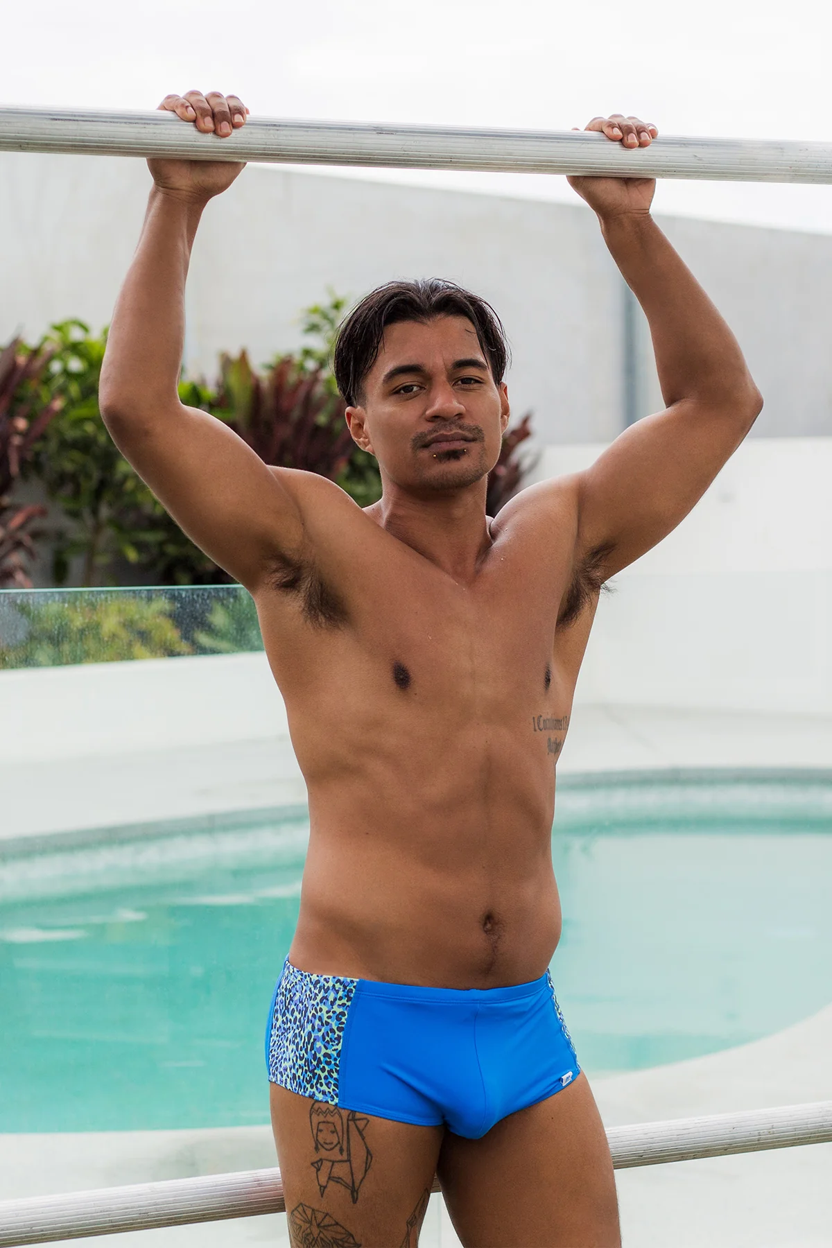 Byron 007 Byron Trunks Blue Leopard - Image 7