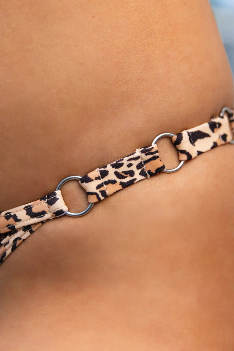 California Kiss 229	Cheeky Bikini Bottom Chocolate & Leopard - Image 4