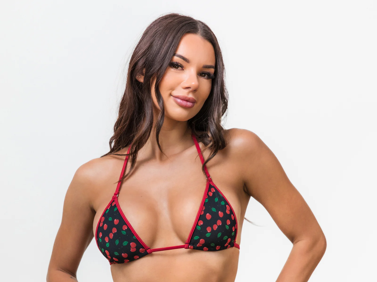 Cherry Cola 312 Tri Top Bikini Black/Red - Image 5