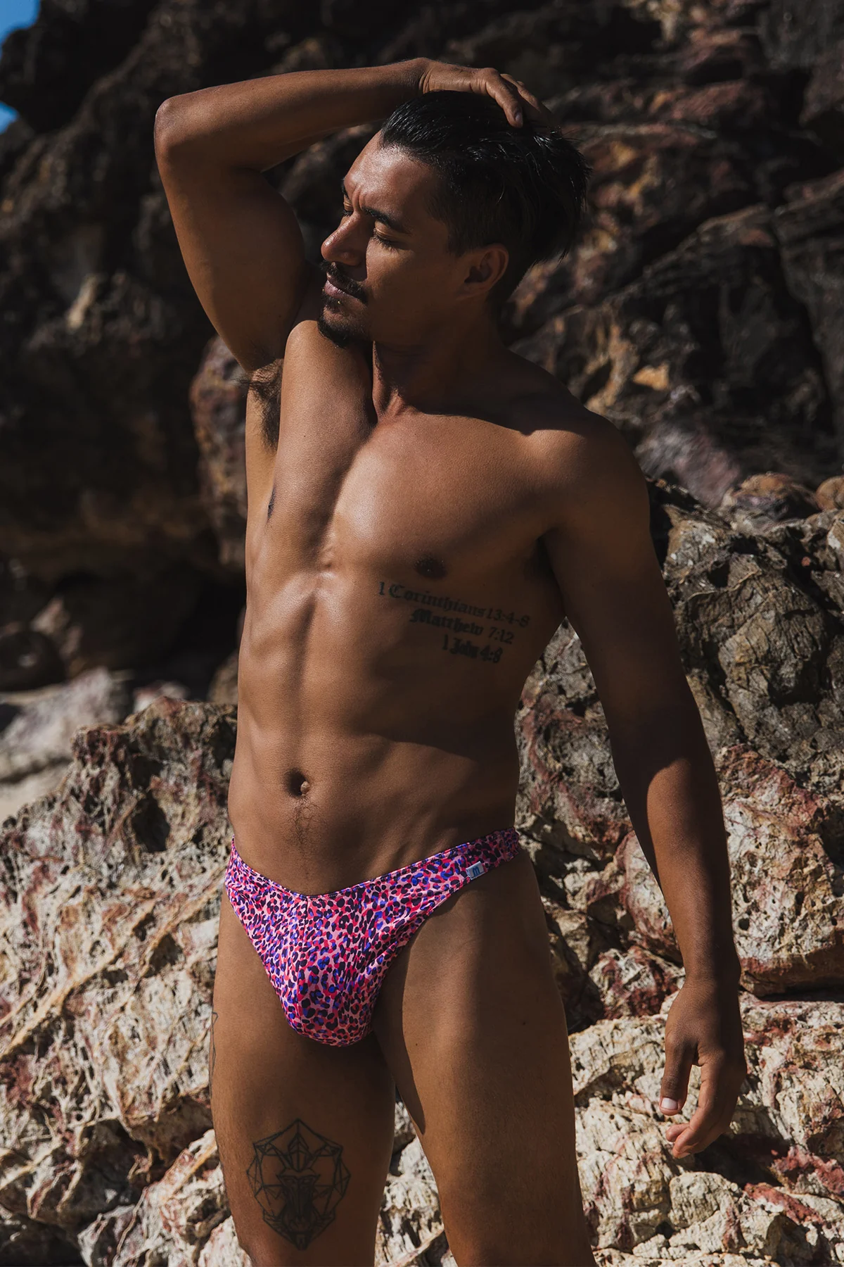 Coral Coast Pink Leopard 005 Clip Thong - Image 3