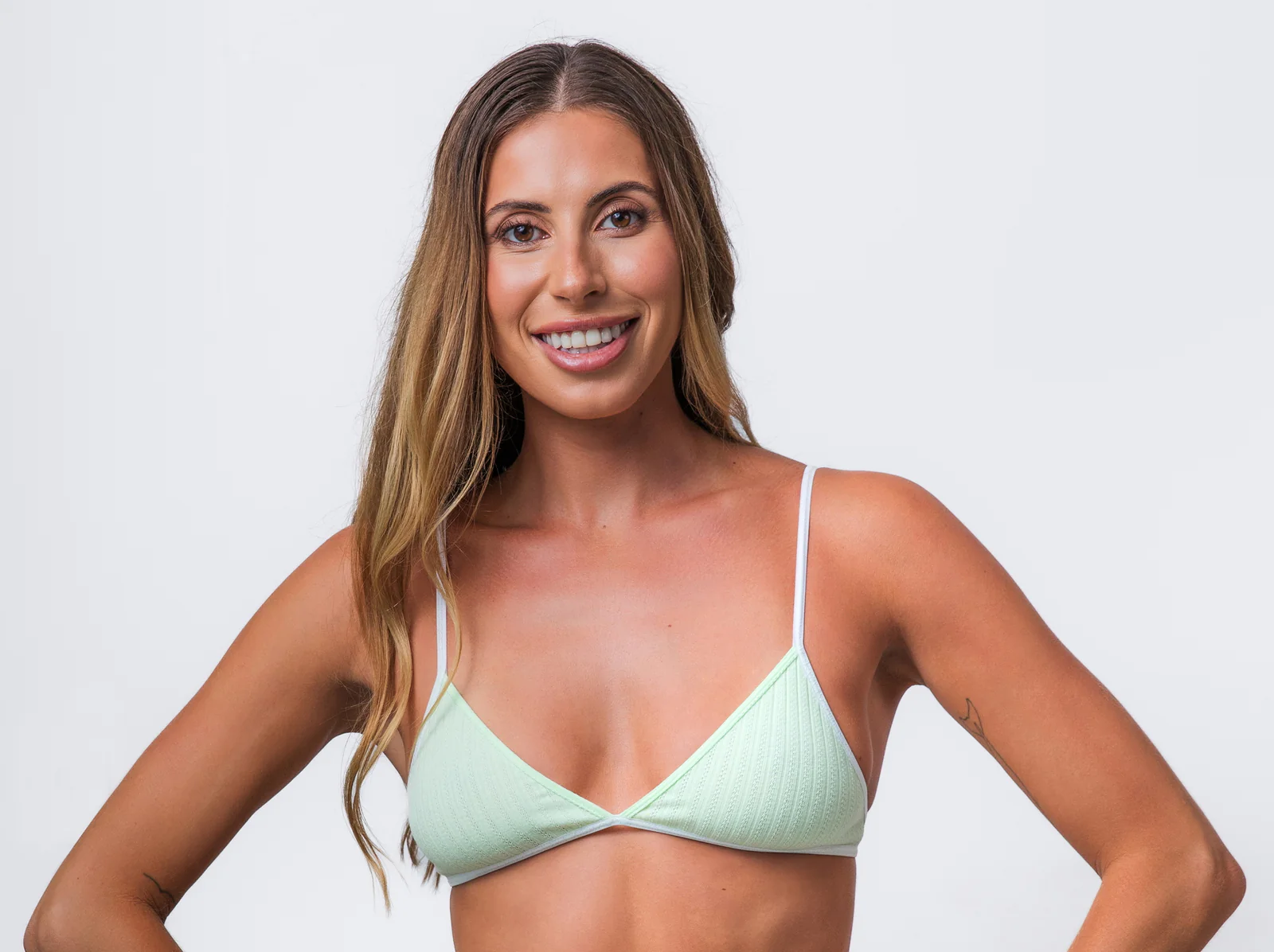 Cotton Delight 136 Crop Bra Pinelime - Image 2