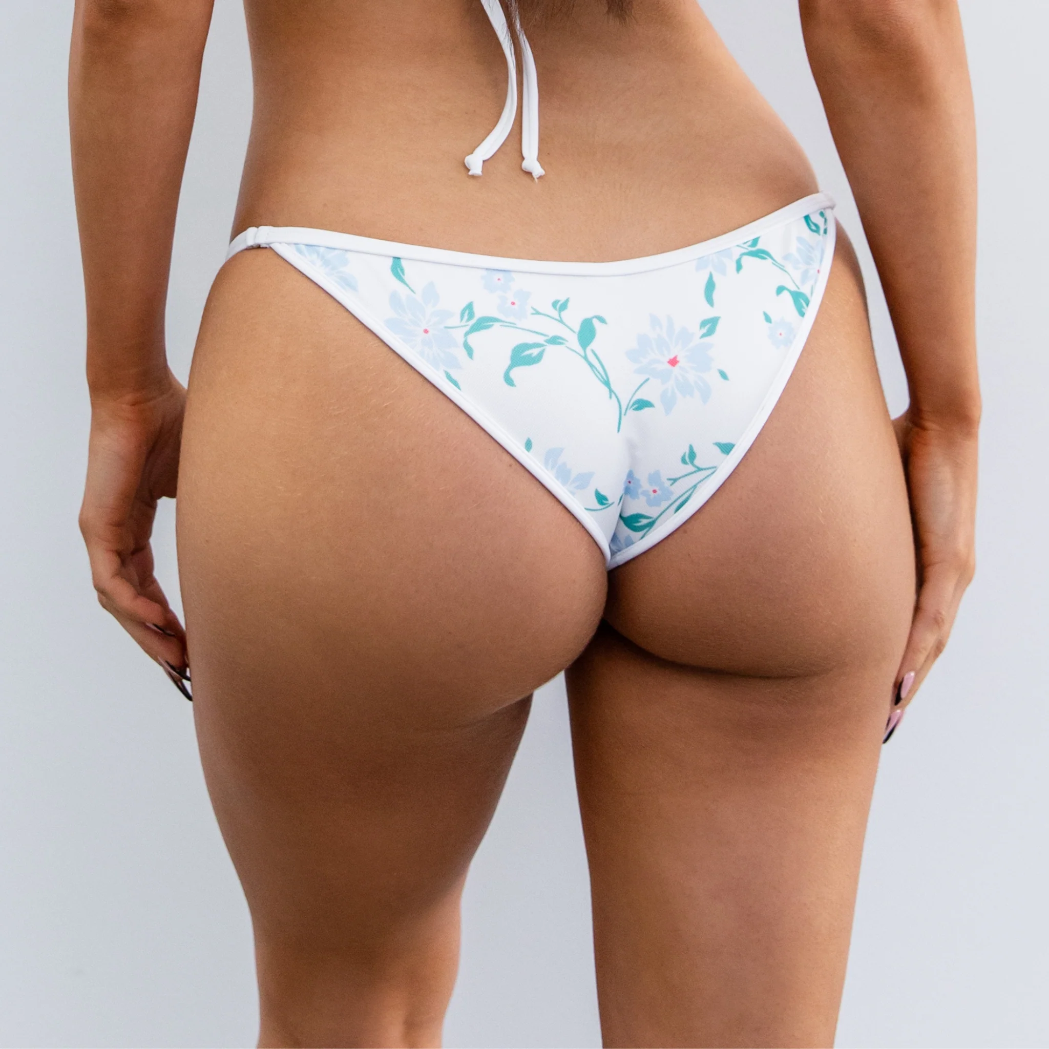 Juniper 2028 Cheeky Bikini Bottom White/Blue