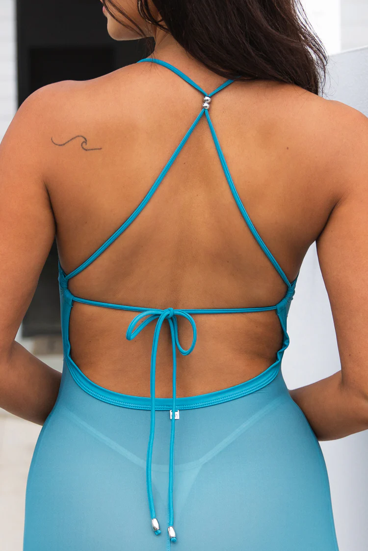 Sculpted Curves 5884 Maxi Dress Sapphire - Image 6