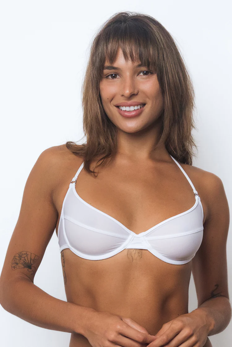 Sheer Vision 3223 Underwire Bikini Top White - Image 2