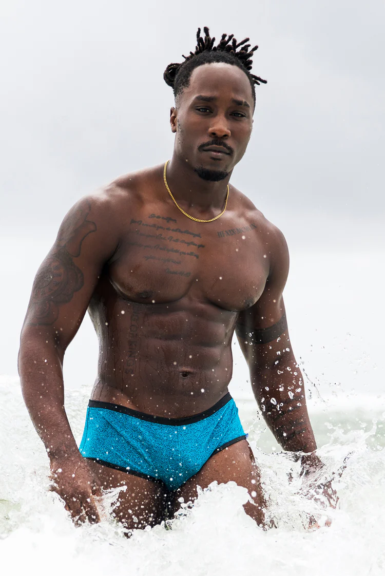 Thunder Icon Electric Blue Shimmer 007 Trunks - Image 7