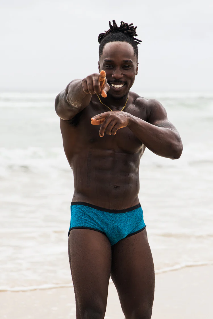 Thunder Icon Electric Blue Shimmer 007 Trunks - Image 8